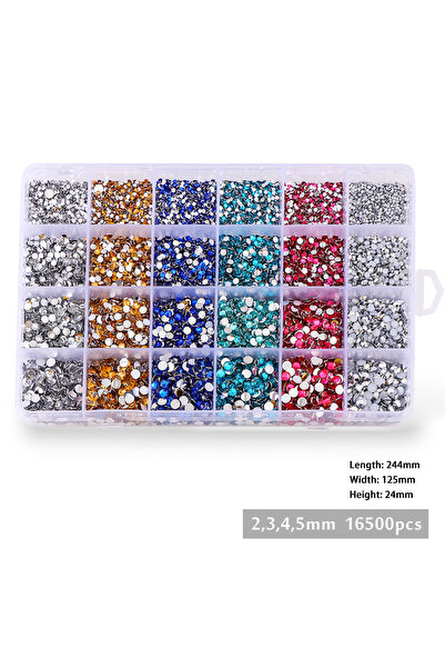 Ywbeads مجموعة من 3 قطع من أحجار الراين الكريستالية للأظافر، مقاس 2-5 مم، أحج...