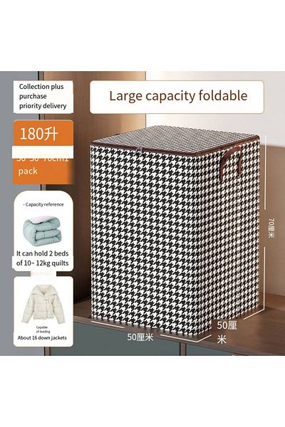 Choice 180L Large capacity household non-woven storage bag quilt clothing storage box wardrobe portable mov