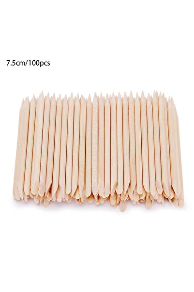 Choice1 3BF046-100S 50/100 قطعة من أداة دفع الأظافر الخشبية البرتقالية، أداة ...