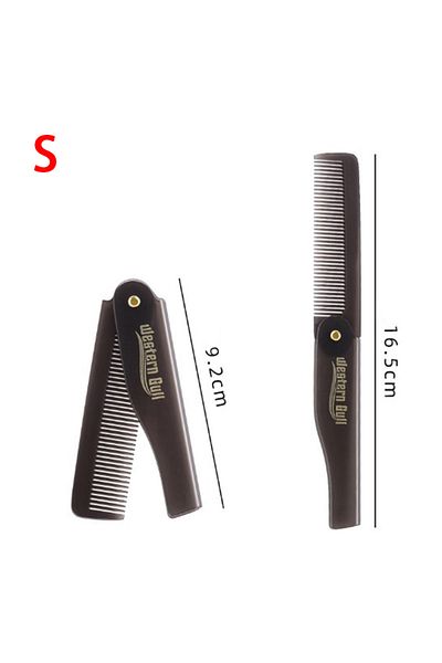 Choice S Portable Foldable Pocket Combs Oil Head Plastic Beard Combs Hair Styling Tool Combs For Man Women.