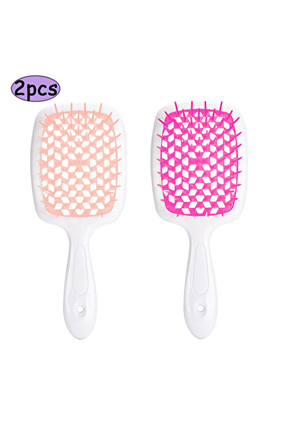 Choice مجموعة من 4 قطع مشط احترافي لفك تشابك الشعر وفرشاة تدليك فروة الرأس وم...