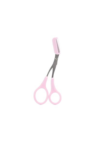 Choice Pink Karsyngirl 1Pcs Safe Eyebrow Trimmer Stainless Steel Eyebrow Scissors with Comb Hair Removal Sh