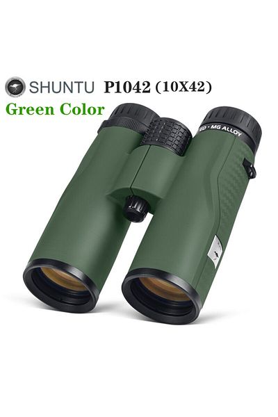 Choice P1042Green(10X42) Shuntu Powerful 8x42 10x42 ED Lens Binoculars IPX7 Waterproof Bak4 Prism Long Rang