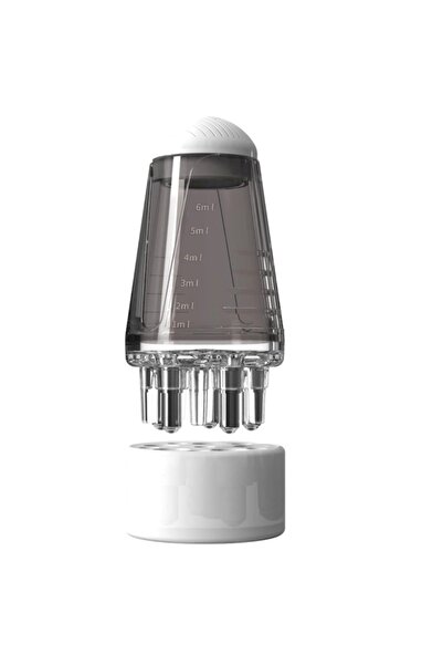 Choice أداة تدليك فروة الرأس الصغيرة باللون الرمادي 6 مل، فرشاة بكرة دوارة، ز...