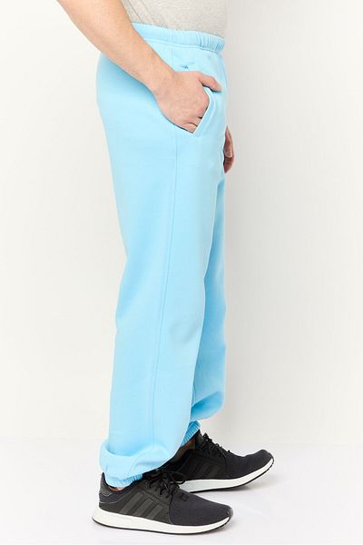 Esprit Men Brand Logo Drawstrings Sweatpants, Pastel Blue