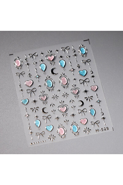 Choice 1 قطعة M-528 1 قطعة 5d قذيفة ضوء ملصقات الأظافر الأزياء الذهب الحدود ا...