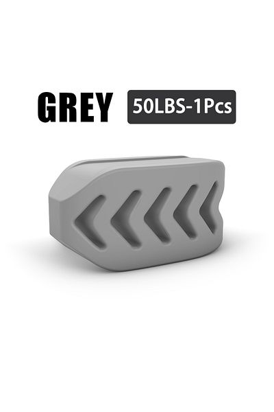 lpcbec Grey-50lbs 40/50/60LBS Silicone Jaw Exerciser Ball Detachable Jaw Trainer Face Facial Muscle Trainer