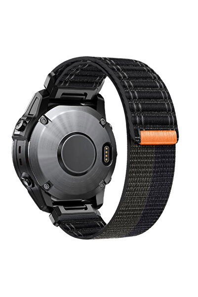 Choice سوار ساعة نايلون أسود-أسود مقاس 22 مم، مقاس 20 مم، مقاس 22 مم، مقاس 26...