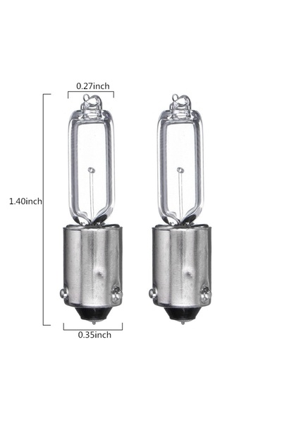 Choice 1 Pair 1156 BAY9S H21W Halogen Brake Indicator Signal Lamp Car Light Bulb Quartz Glass Halogen Cl...