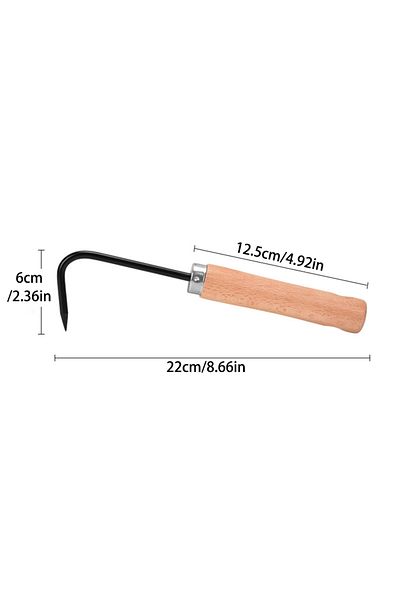Choice Black 1PC Black Stainless Steel Hook Single Claw Root Hook Loosening Tool Root Hook Gardening Tool P