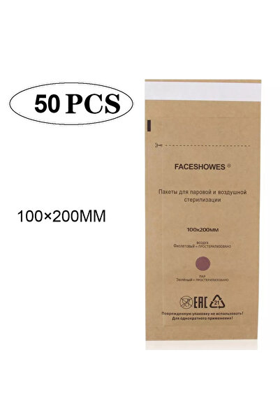 Choice 50 قطعة 100 × 200 مم 50 قطعة حقيبة تطهير الأظافر ذاتية الغلق حقيبة مان...