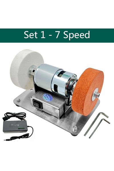 Choice Set 1 100w Double Grinder Machine Artifact Table Grinder Motor Micro Coarse And Fine Polishing Elect