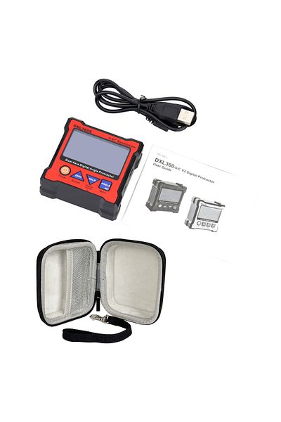 meterk DXL360S DXL360S/DXL360 Dual Axis Digital Angle Protractor with 5 Side Magnetic Base High-precision D