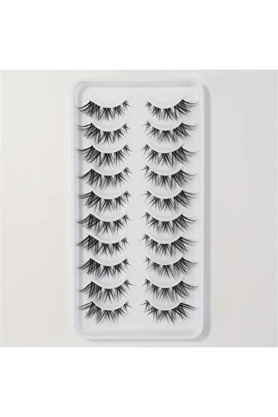 Choice Black & Silver 10 Pairs False Eyelashes Cluster Lashes Natural Look, W...