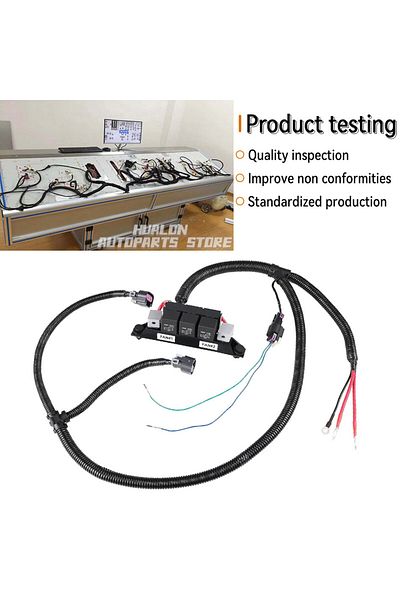 Choice 674-00923 JCTFN22 Electric Dual Fan Control Wiring Harness Fits for Chevy Silverado Tahoe GMC Sie...