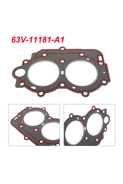 Choice 63V-11181 Cylinder Head Gasket For Yamaha 9.9HP 15HP 2 Stroke Outboard Engine Motor 63V-11181-A1 ...