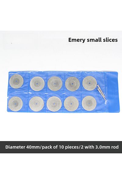 Choice Diameter 40mm(10 pieces) with 3.0 Rod Emery Small Saw Blade Jade Cutting Blade Jade Ceramic Tile Amb