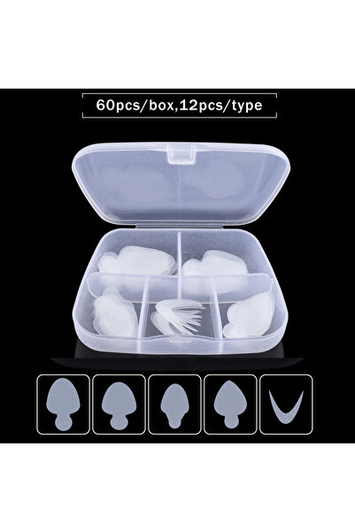 Choice 001-60 قطعة TP 60/120 قطعة قالب سيليكون للأظافر الفرنسية قابل لإعادة ا...