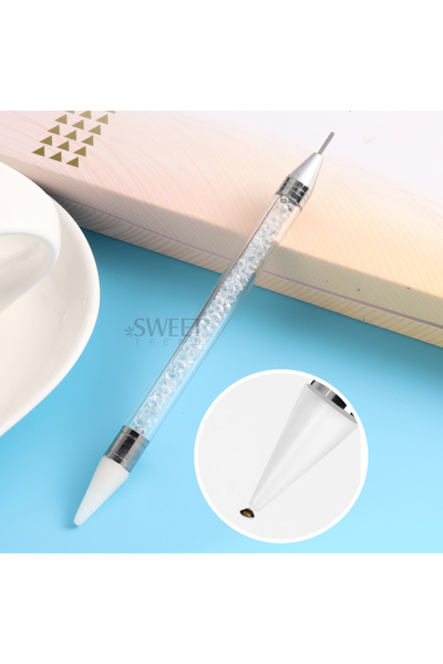 Choice قلم حفر كريستالي مزدوج الرأس أبيض S146، قطعة واحدة، قلم شمعي من حجر ال...