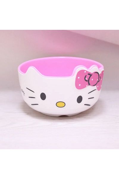 Choice Hello Kitty-C Sanrio Hello Kitty Bowl Cartoon Cute Soup Bowls Anti-Drop Kitchen Tableware Accessorie