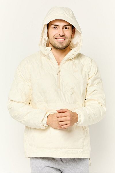 adidas Men Sportswear Fit Outdoor Down Quilted Jacket, Ivory
