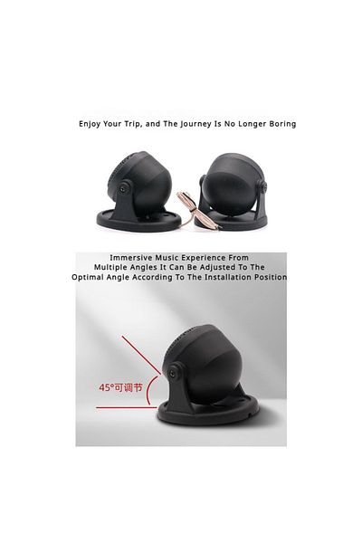 ZUIDID 53mm DC12v Car Tweeter Car Audio System Tweeter Module Amplified Car Speaker Piezoelectric Tweeter A