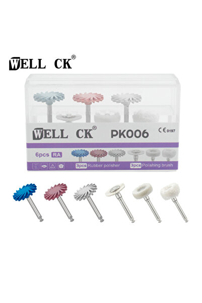 Choice PK006-6pcs Well CK Dental Polisher Composite Flat Polishing Brush Cott...