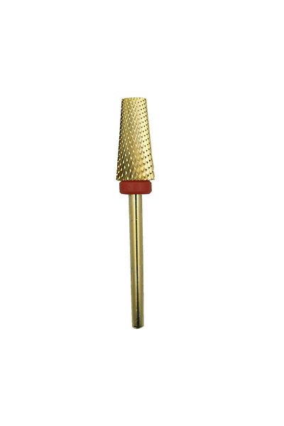 Easy Nail F Easy Nail New Gold Carbide Nail Drill Bit Tapered Milling Cutter for Manicure Remove Gel Acylics .