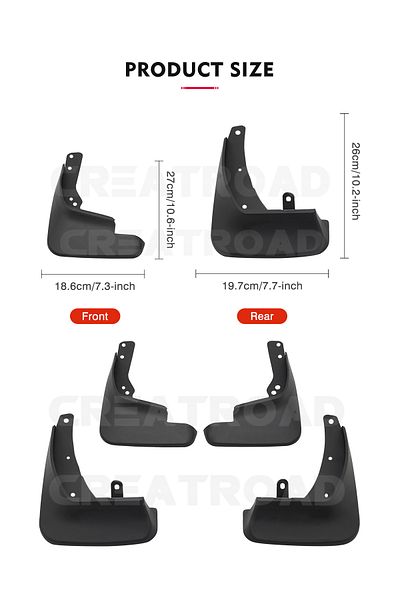 Choice For KIA Rio Sedan 2012-2018 Mudflaps Splash Guards Mud Flap Front Rear Mudguards Fenders 4Pcs Car...
