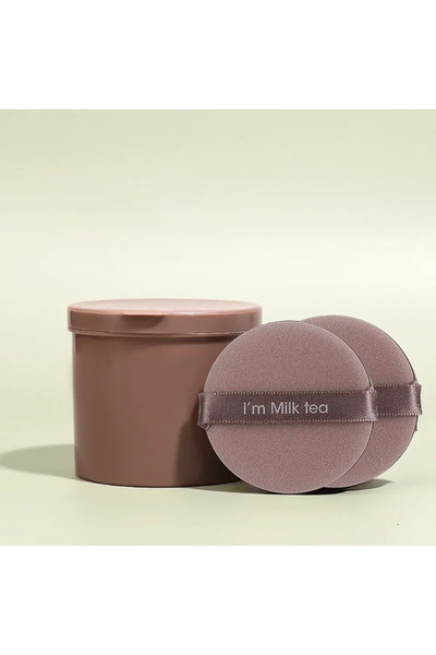 Choice قهوة - 7 قطع - 7 قطع بودرة نفخة تمنع تراكم البكتيريا - صندوق تخزين بودرة نفخة - تضع المكياج بالتساوي