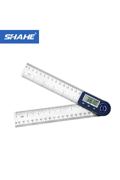 Shahe 200mm Electronic Protractor Stainless Steel Digital Angle Ruler Inclinometer Angle Finder D...