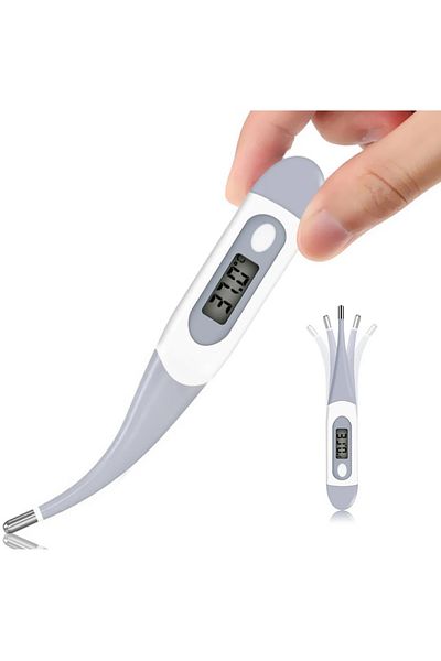 Choice Grey Color 1pc Flexible Tip Waterproof Thermometer Soft Head Baby Adults Oral Armpit Rectal Fever Al