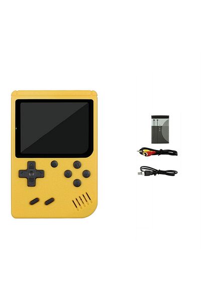 Choice Yellow 5 Colors Retro Classic Video Game Console Portable Mini Handheld 8-bit 3.0 Inch Lcd Kids Game