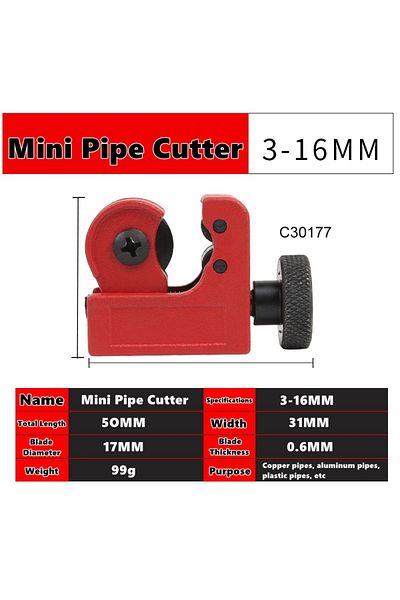 Choice 3-16mm 16/19/28/32mm Bearing Pipe Cutter Tube Shear Cutter with Hobbing Circular Blades for Copper A
