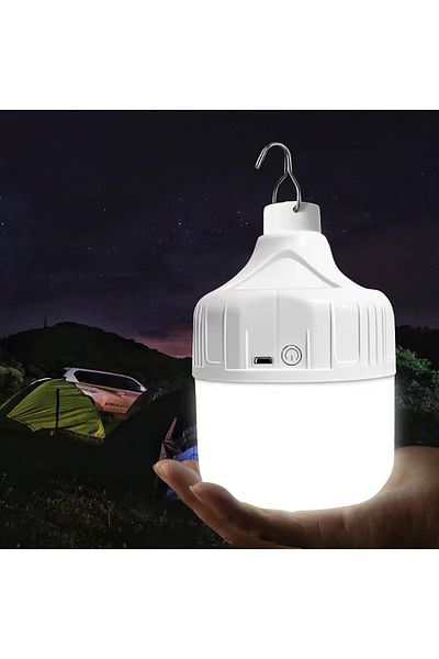 Choice مصباح تخييم LED محمول من Miflame بقوة 80 وات، 60 مم، قابل لإعادة الشحن عبر USB، 3 أوضاع، ضوء طوارئ عالي الطاقة