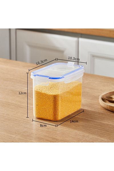 Choice 1-tier 1.3L Food Storage Containers with Lids Stackable Treat Box Containers for Kitchen Pantry Orga