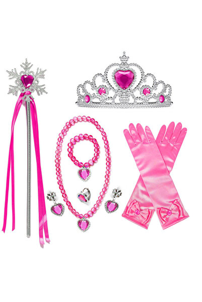 choice2 إكسسوارات أزياء أميرات A13 آنا إلسا، قفازات، تاج، عصا سحرية، مجوهرات