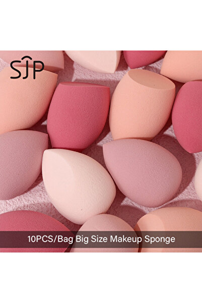 Choice1 إسفنجات مكياج وردية اللون، 3/4/10 قطع، إسفنجات مزج، إسفنجات توزيع كري...
