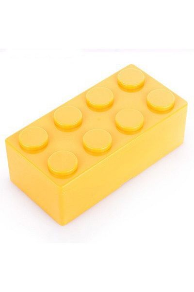 Choice Rectangle-yellow Cross-border stacked building block storage box Lego building block jewelry storage