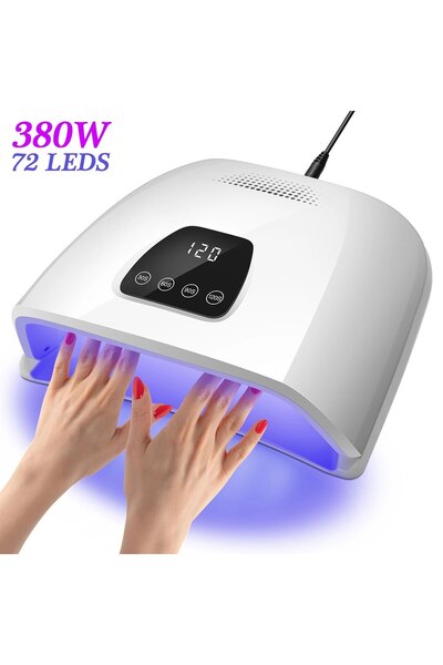 Choice1 مصباح تجفيف أظافر احترافي Z33-White بمقبس أمريكي لتجفيف طلاء الأظافر ...