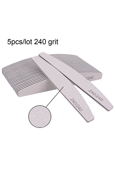 Choice 5 قطع 240 حبيبة 5/10 قطع مبرد أظافر احترافي 100/180 ورق صنفرة مبرد أظا...