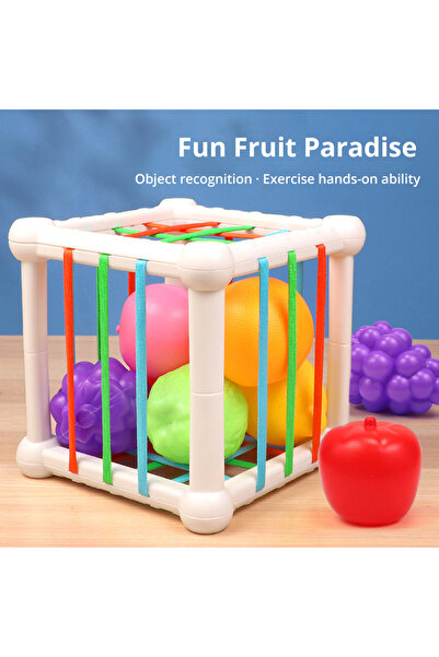 Choice مع 6 قطع فواكه 7 قطع مكعبات تعليمية للأطفال مطابقة الأشكال ألعاب تعليمية قابلة للتكديس