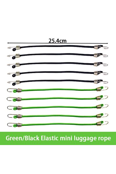 Choice 10pcs 5/10PCS Luggage Strap Elastic Strap Fixed Elastic Cord Socket Fixed Small Hook 4mm Latex Mini
