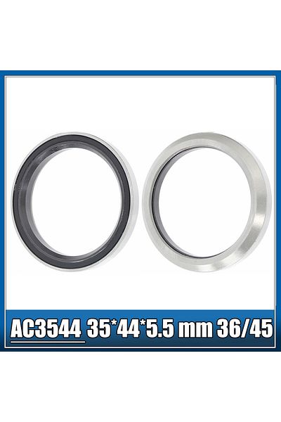 Choice 2PCS AC3544 AC3344 AC3544 AC3344 Bike Headset Bearings 2Pcs 35*44*5.5 33*44*6 MM 36/45 Degree Chrom