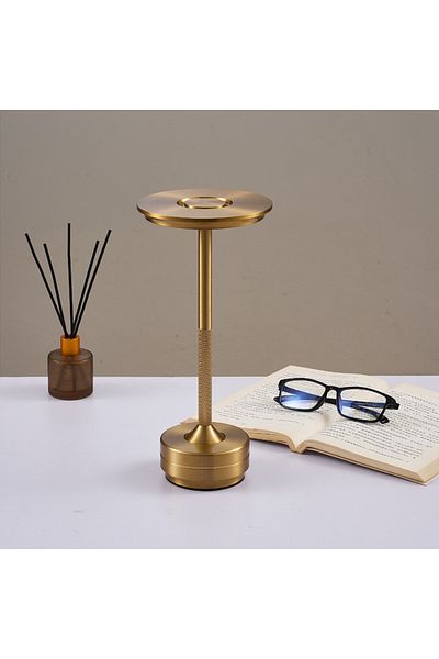 Choice Golden Classic Touch Sensor LED Table Lamp Rechargeable Cordless Desk Lamp 3 Color Adjustable Temper