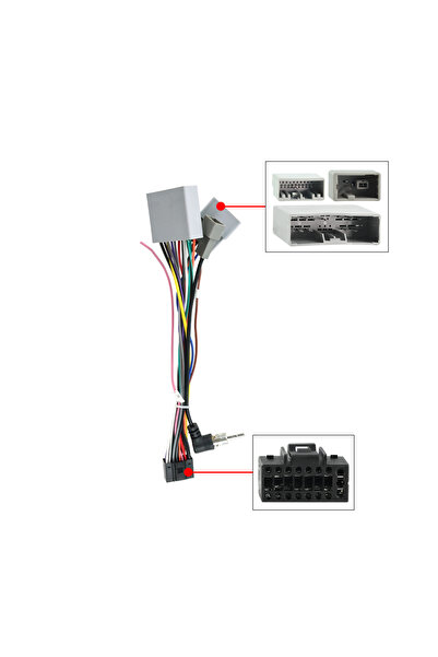 Choice ملحقات كابل راديو أندرويد CABLE-15، حزمة أسلاك، محول كابل MP5 16 سنًا ...