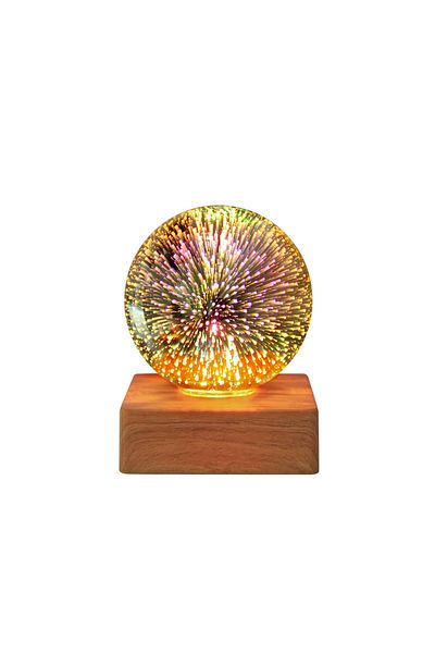 Choice fireworks LED 3D Firework Night Light Colorful Atmosphere Table Lamp Pendant Light Glass Ball for Ho