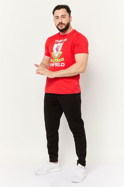 Liverpool Men Sportswear Fit Short Sleeves Training T-shirt, Red