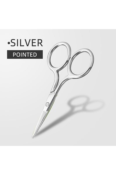 Choice silver Z'LRAQI BEAUTY Rose Gold eyebrow scissors Eyelash Stainless steel pointed mini embroidery sci