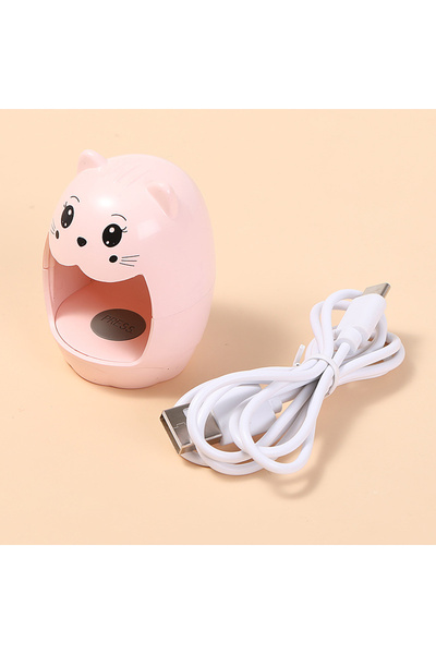 Choice Pink Mini Phototherapy Machine Cartoon Shaped Single Finger Nail Enhan...